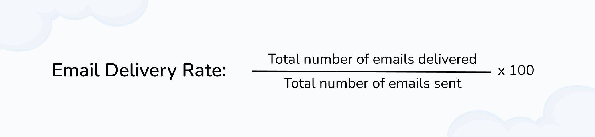 Email delivery rate formula