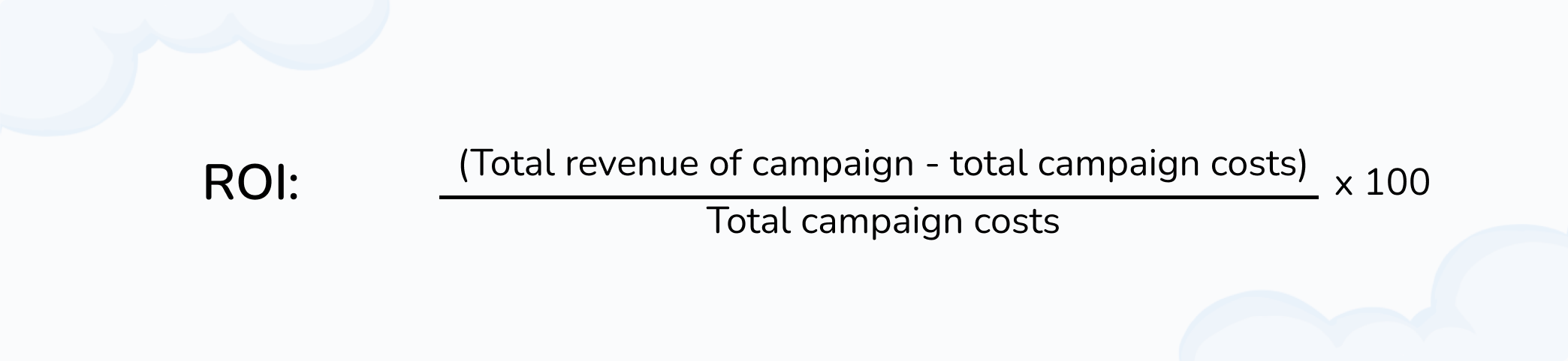 Email ROI formula