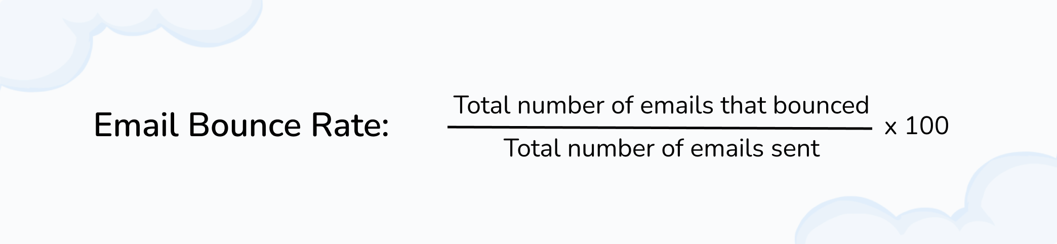 Email bounce rate formula