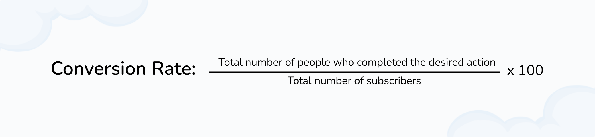 Email conversion rate formula