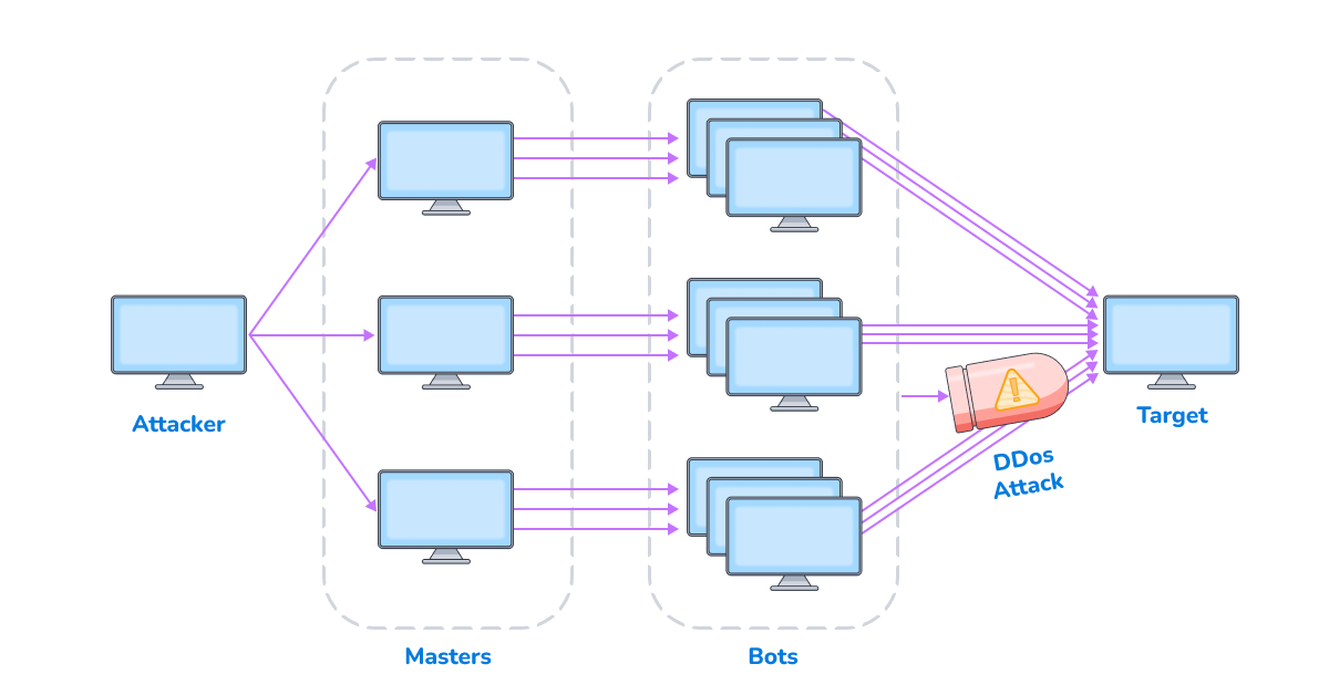 DDoS Attack by the Email Spammer Bot