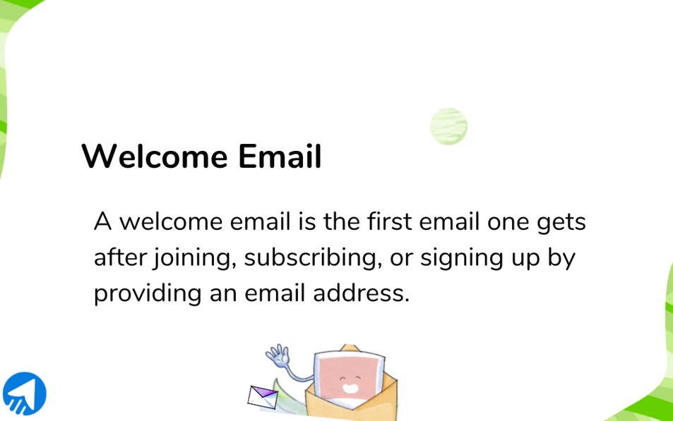 What is a welcome email? Definition.