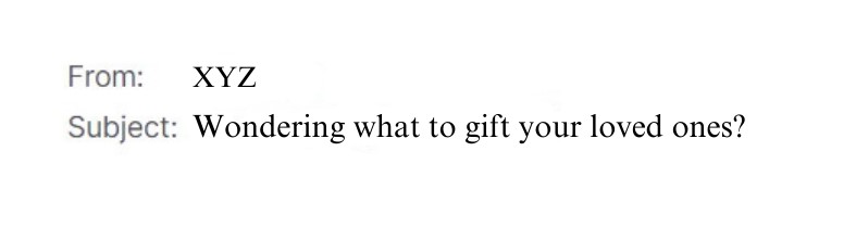 Question type subject line example.