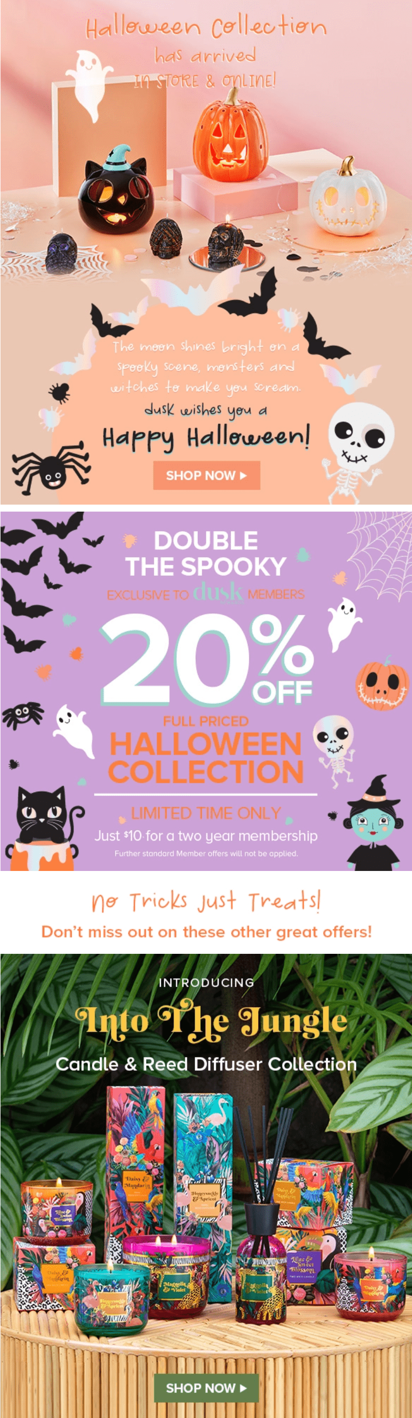 Halloween email template example