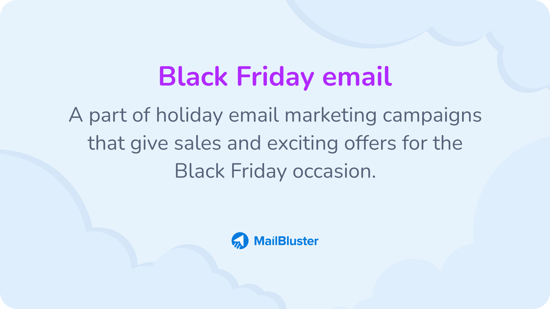 Black Friday Email definition.