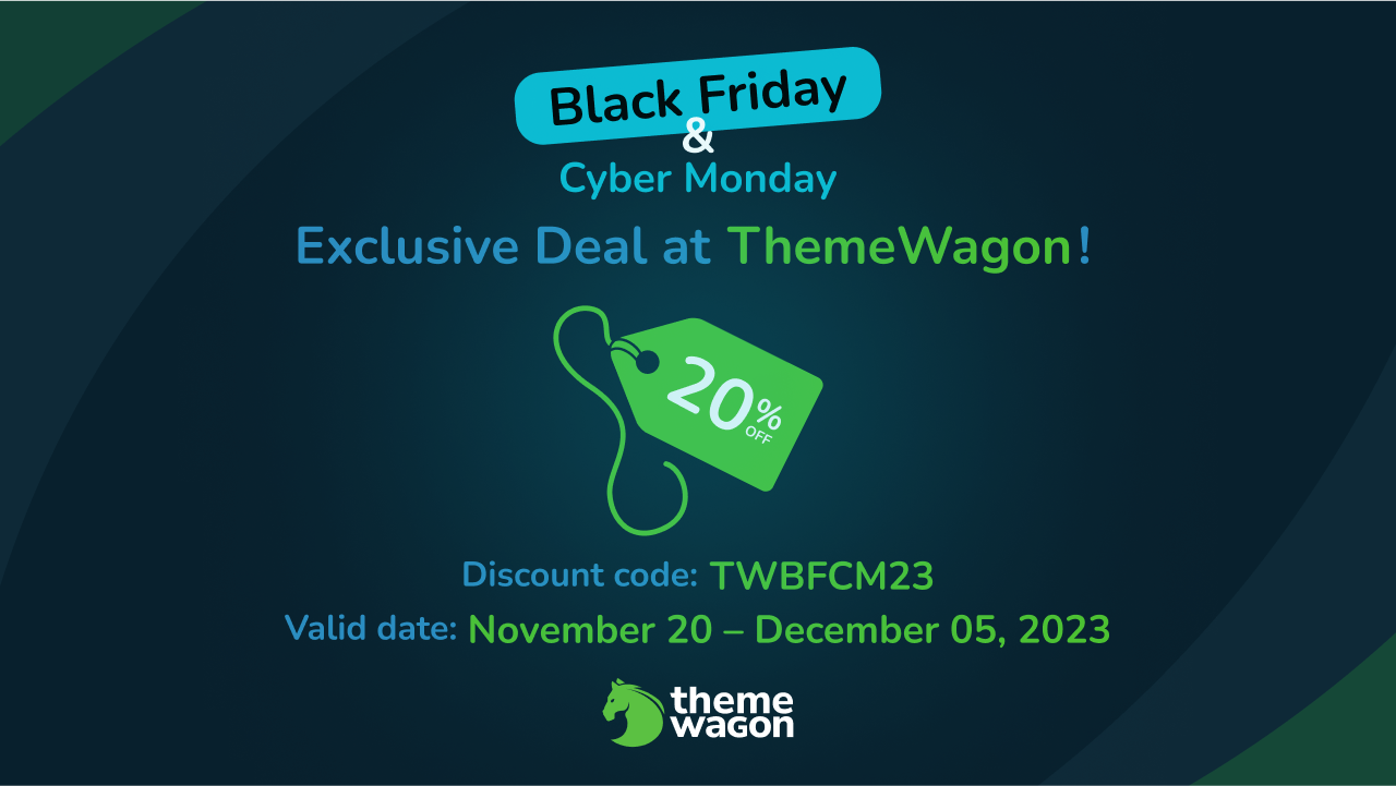 Black Friday deals from ThemeWagon.