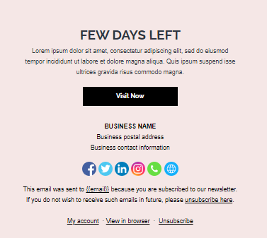 MailBluster's Black Friday email template. Black Friday launch. 4.2