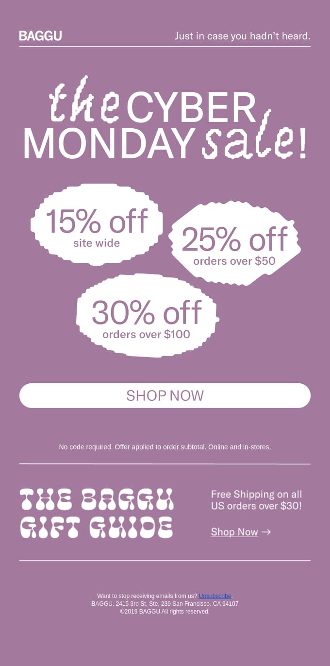 Cyber Monday Emails Examples & Crafting Tips MailBluster Blog