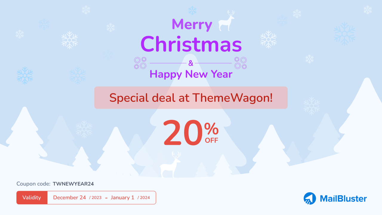 Christmas and New Year deals from ThemeWagon.
