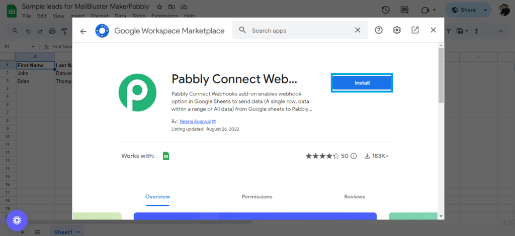 Pabbly Connect Add-on Install Wizard
