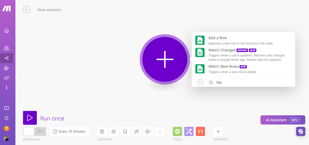 Modules adding pull down menu on Make