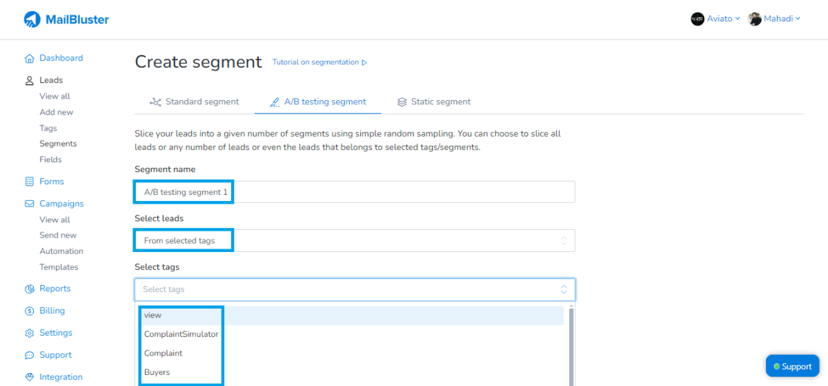 types of email templates - mailbluster Images High... Email Segmentation Feature MailBluster: Ultimate Guide