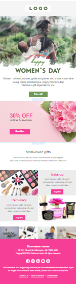 Women’s Day Celebration email template MailBluster