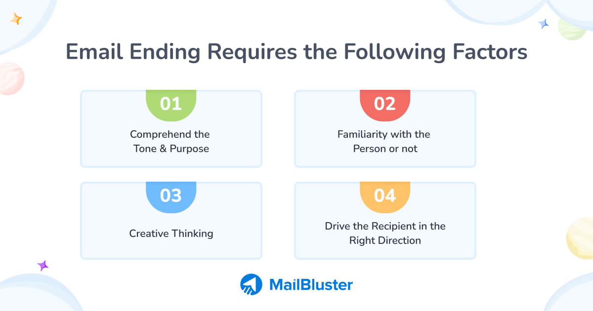 Email ending that require following factors