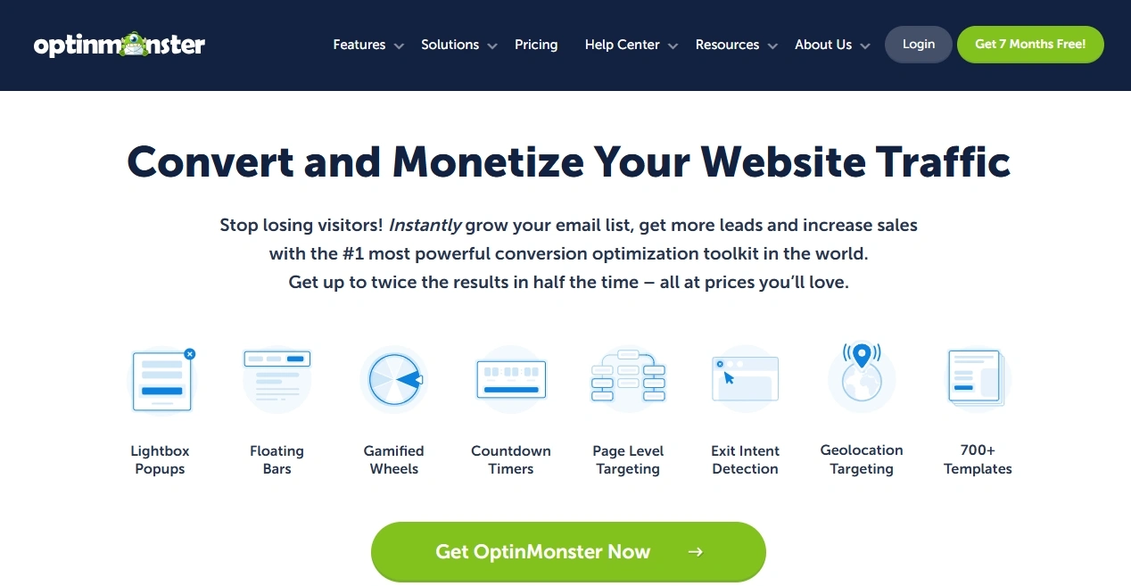 Optinmonster plugin homepage