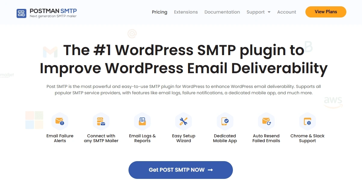 Post smtp plugin homepage