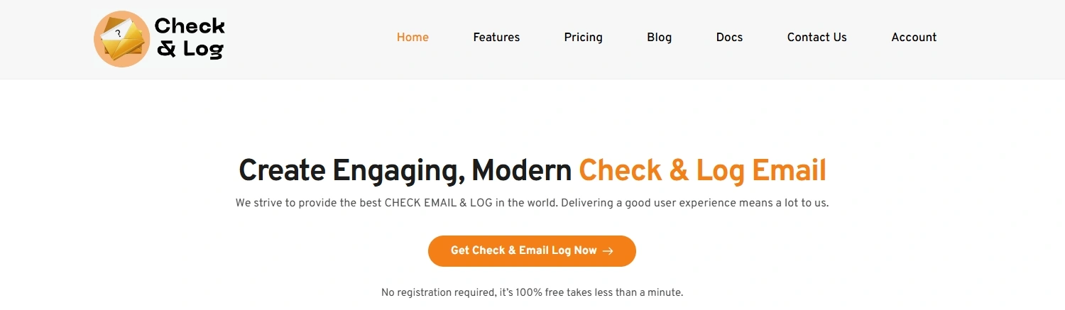 check & log email plugin homepage