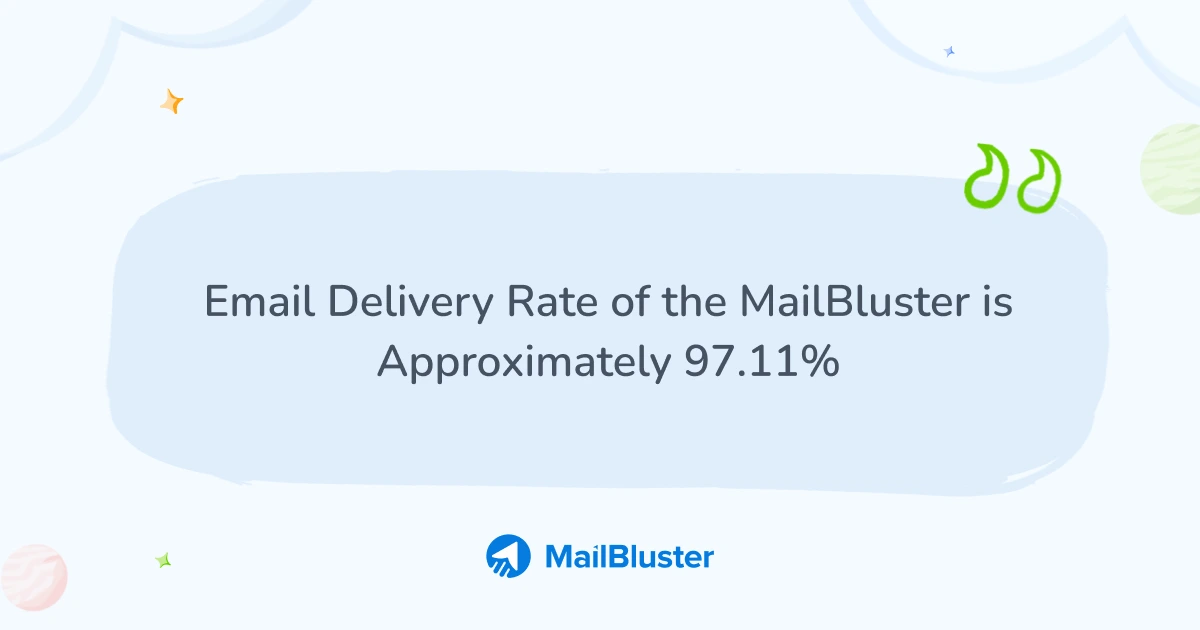 email delivery rate of MailBluster