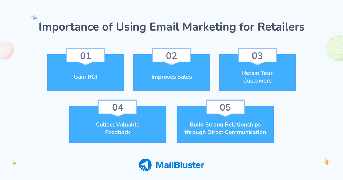 Importance of using email marketing for retailers.