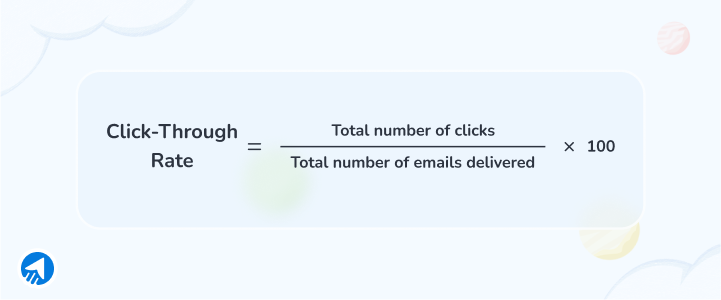 Email click-through rate formula