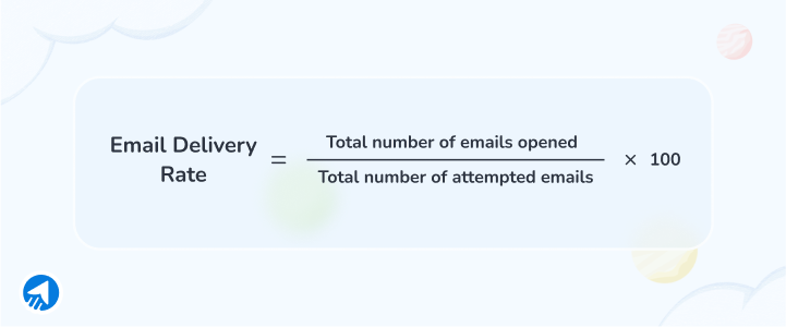 Email delivery rate formula
