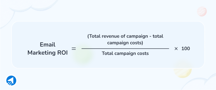Email marketing ROI formula