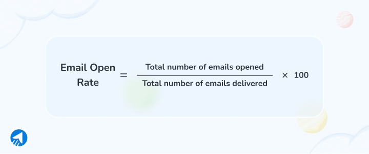 Email open rate formula