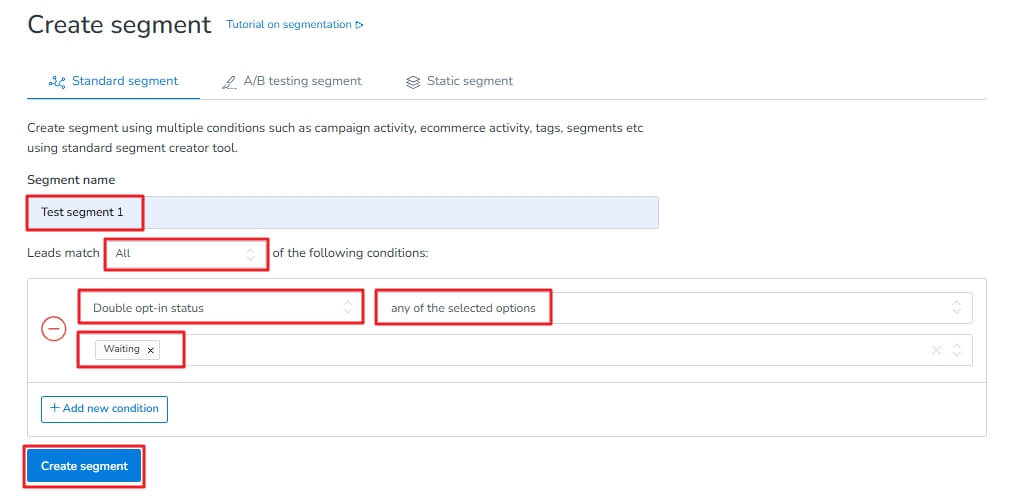 Double opt-in status condition on MailBluster