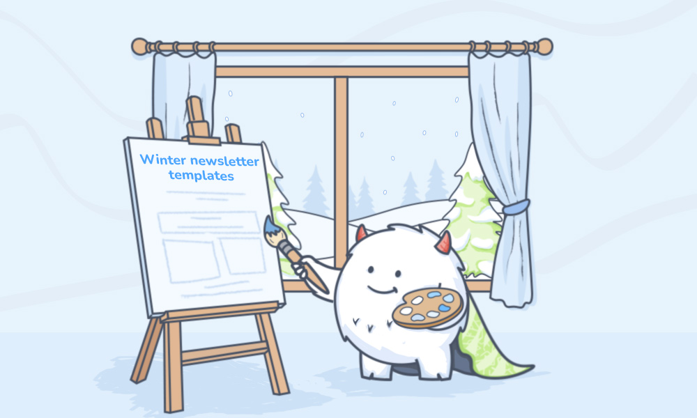 Winter Newsletter Template: For December, January & February Newsletter Ideas