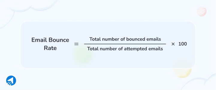 Email bounce rate formula