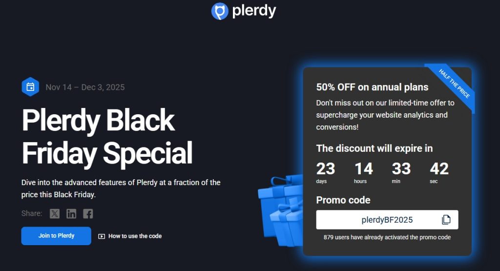 Plerdy BFCM deals