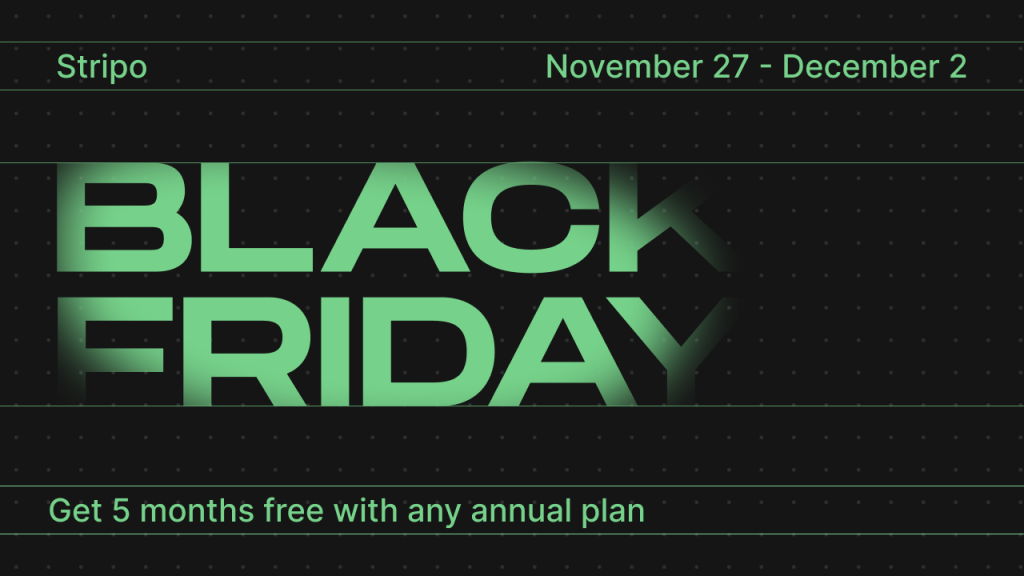 Stripo BFCM deals 2025