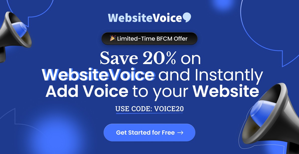 WebsiteVoice BFCM offer