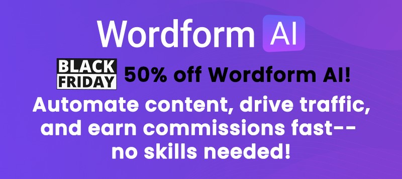Wordform AI BFCM deals