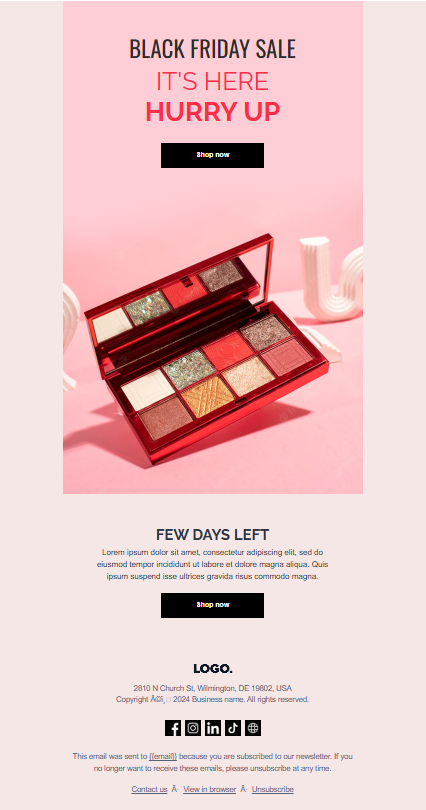 BFCM Limited-time email