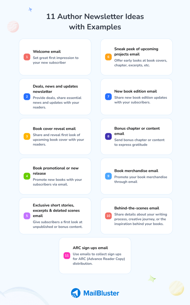 11 Author Newsletter Ideas