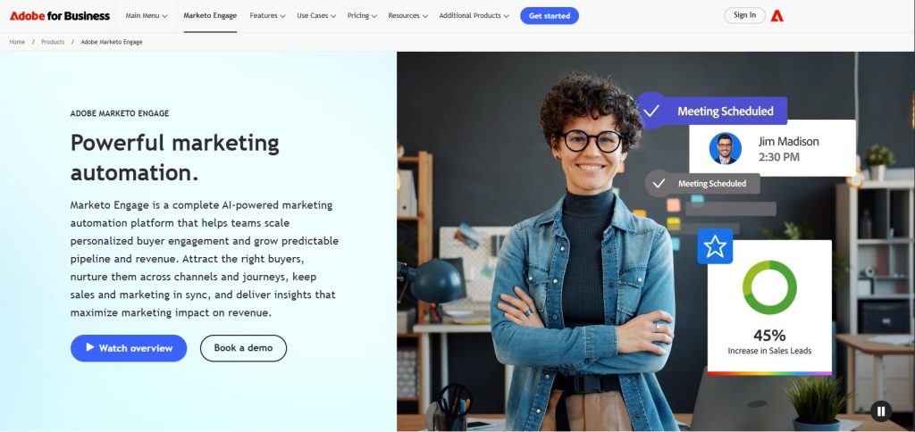 Adobe Marketo Engage Homepage