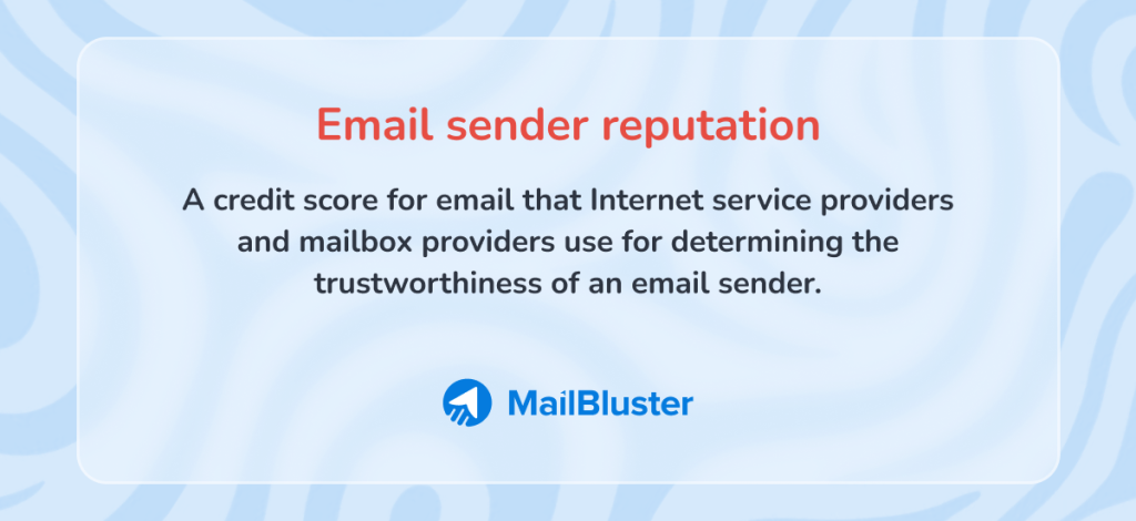 What is email sender reputation? Definition.