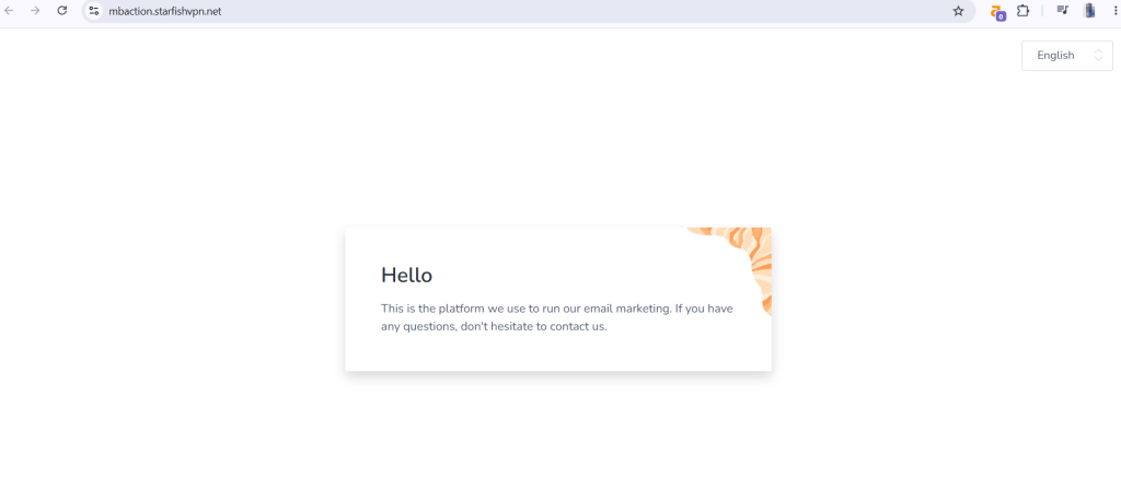 Action URL setup