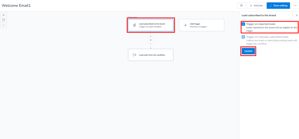 Automation add trigger