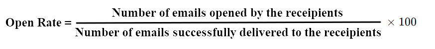 Open Rate Formula