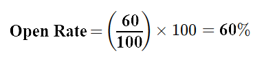 Open Rate Calculation