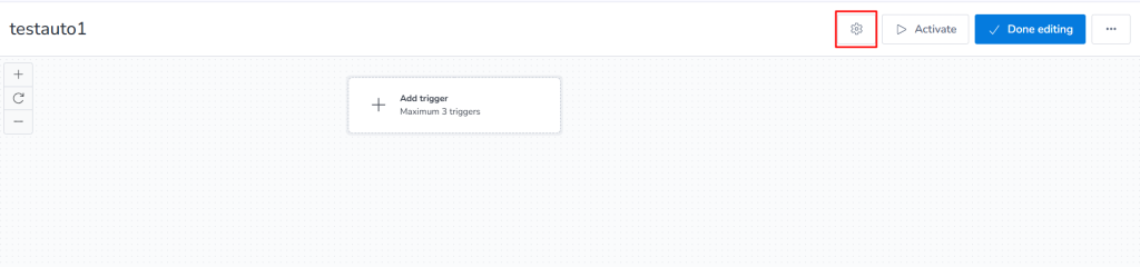 Enter automation workflow settings